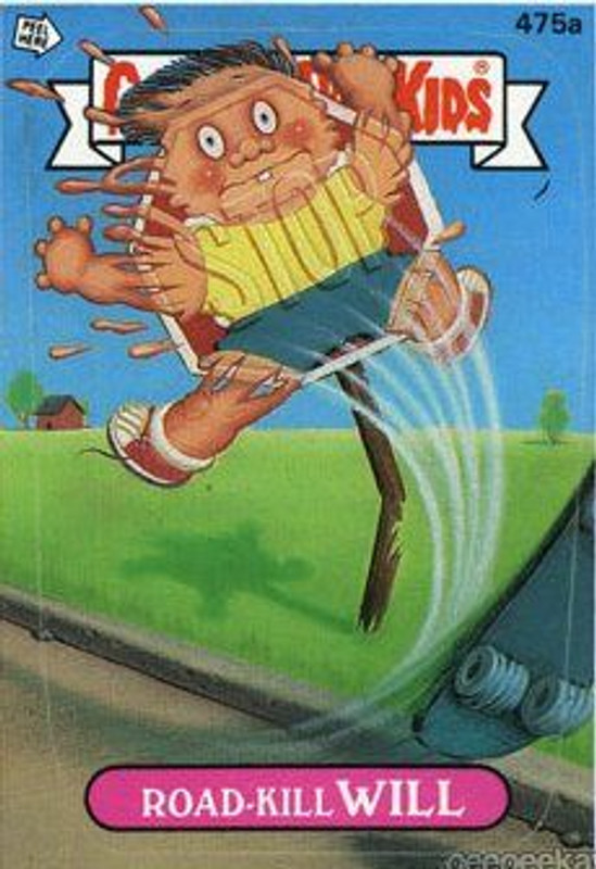 Road Kill WILL Funny Decal Name Sticker