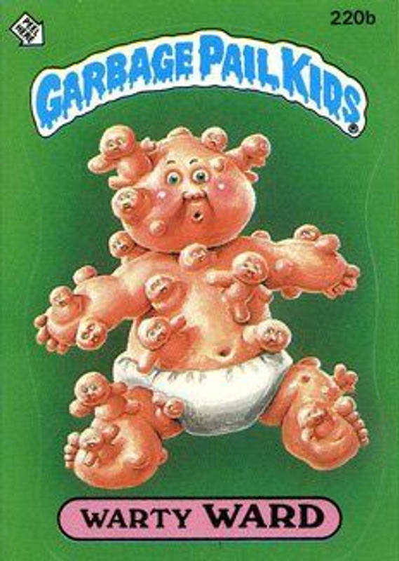 Warty WARD Funny Decal Name Sticker