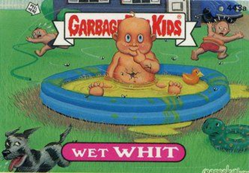 Wet WHIT Funny Decal Name Sticker