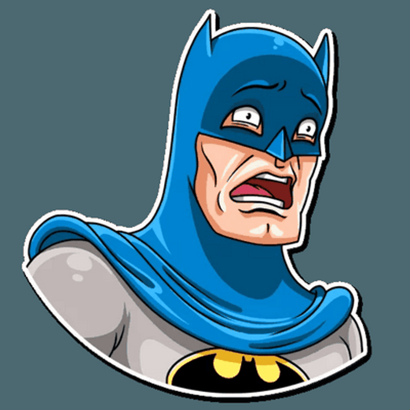 batman comic book sticker 3