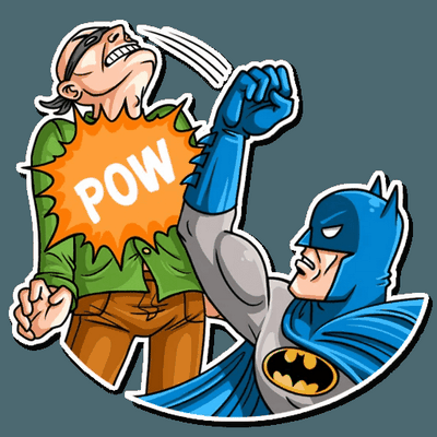 batman comic book sticker 29