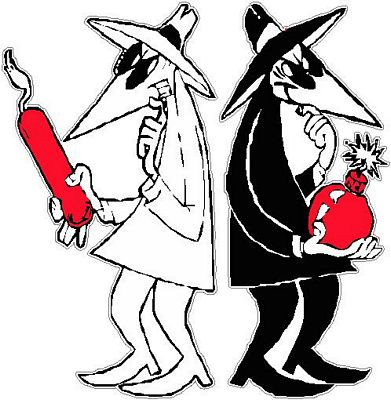 Spy Versus Spy Mad TV Decal Sticker