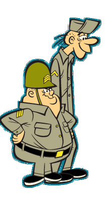 wacky races Sergeant Blast and Private Meekly sticker
