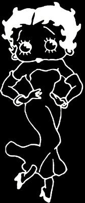Betty Boop in Bell Bottoms Decal Sticker