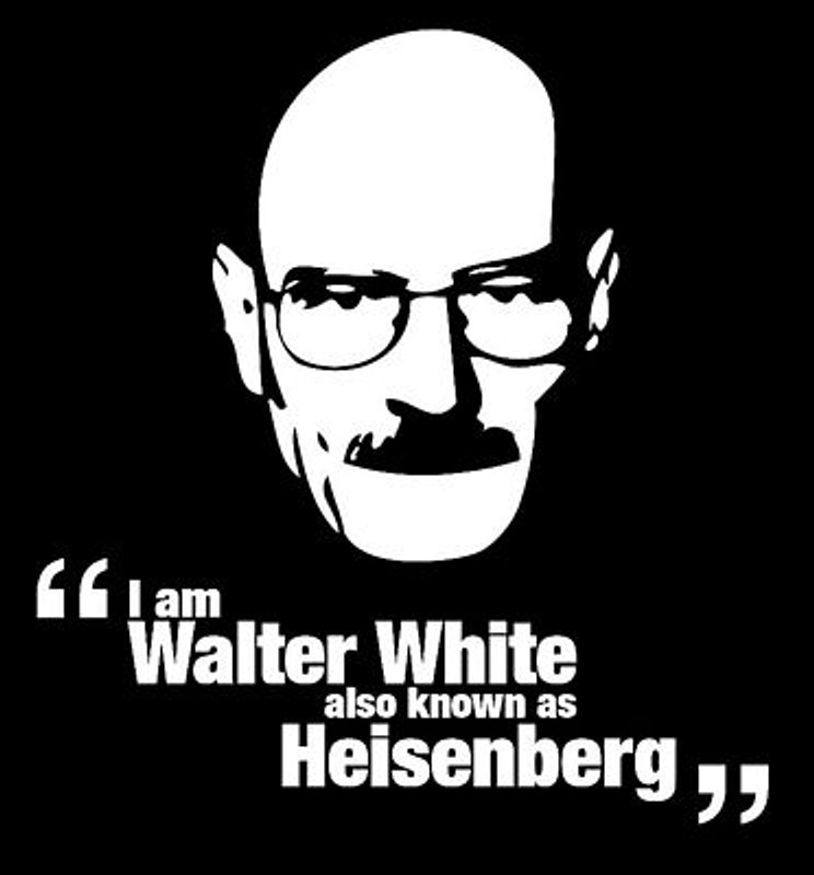 Breaking Bad Walter White Heisenberg Diecut Decal