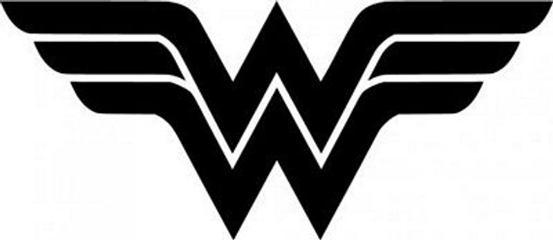 Wonder Woman Logo Vinyl Sticker