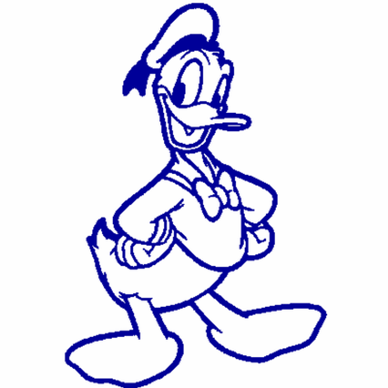 Donald Duck Hips decal 660