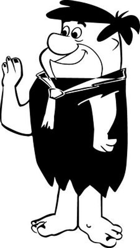Fred Flintstone Wave Decal Sticker