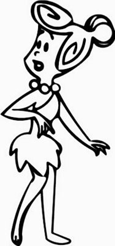 Wilma Flintstone Decal Sticker