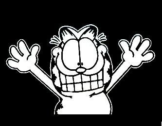 Garfeild Wave Decal Sticker