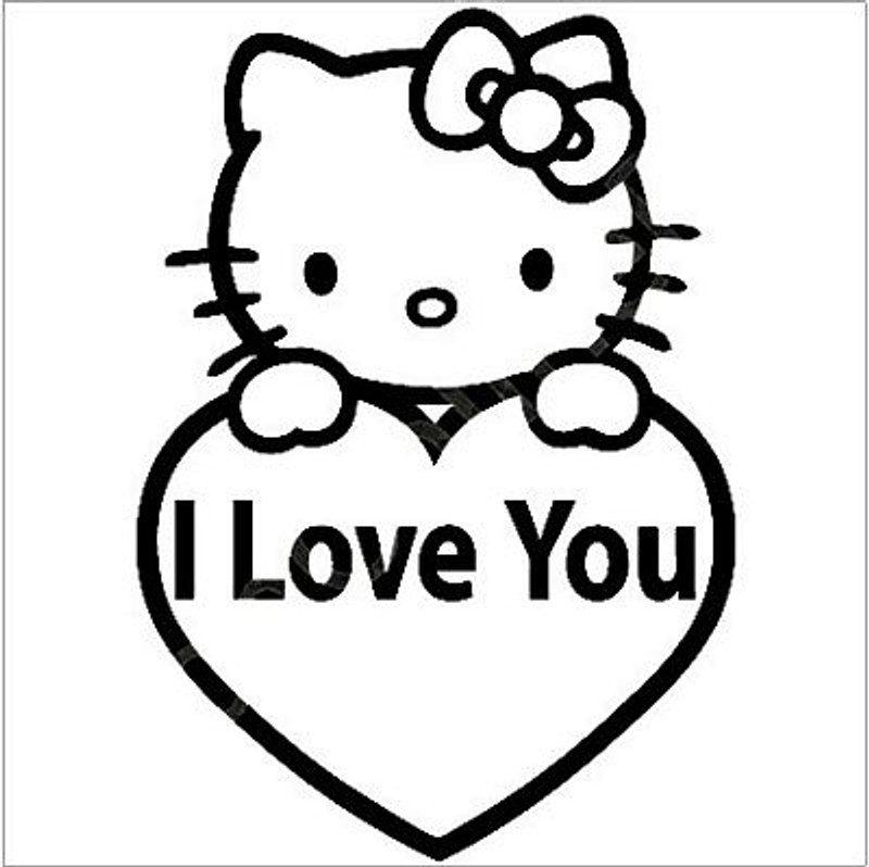 HK I Love You Decal