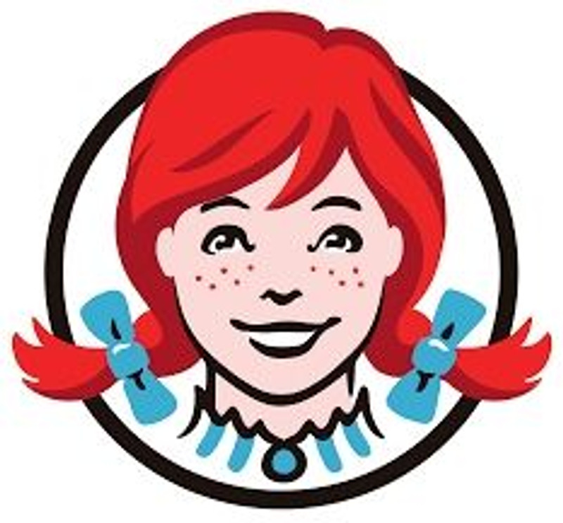 WENDYS LOGO FAST FOOD STICKER 2