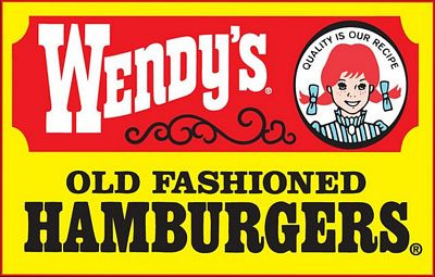 WENDYS LOGO FAST FOOD STICKER 3