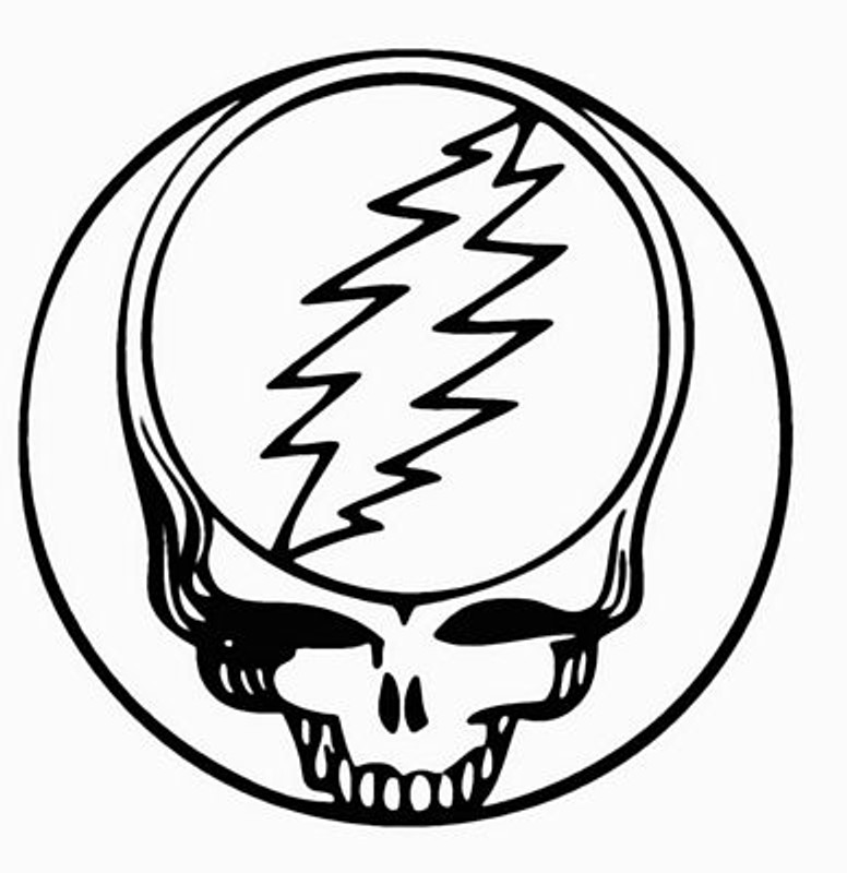 Grateful dead head Bolt Band Vinyl Decal Stickers