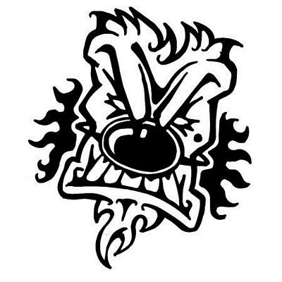 ICP Evil Clown Face Die Cut Sticker 1214