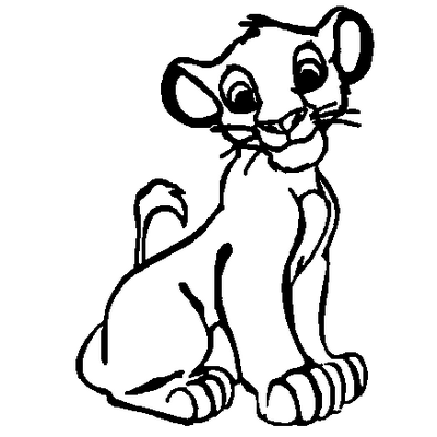 Simba Lion King decal 583