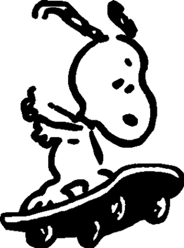 Snoopy Skateboard decal 270