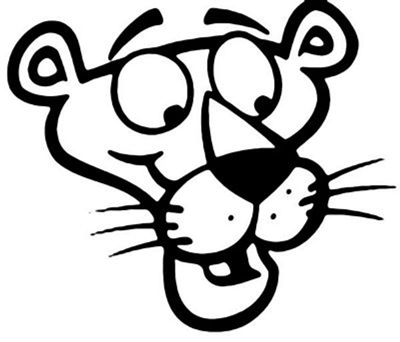 Pink Panther Decal Head 2