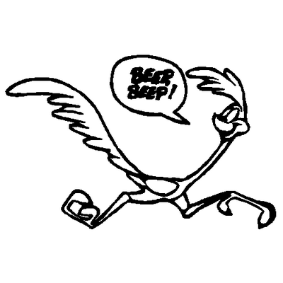 Road runner decal 40g
