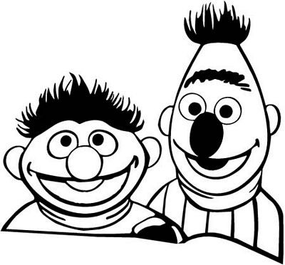 Bert & Earnie Sticker