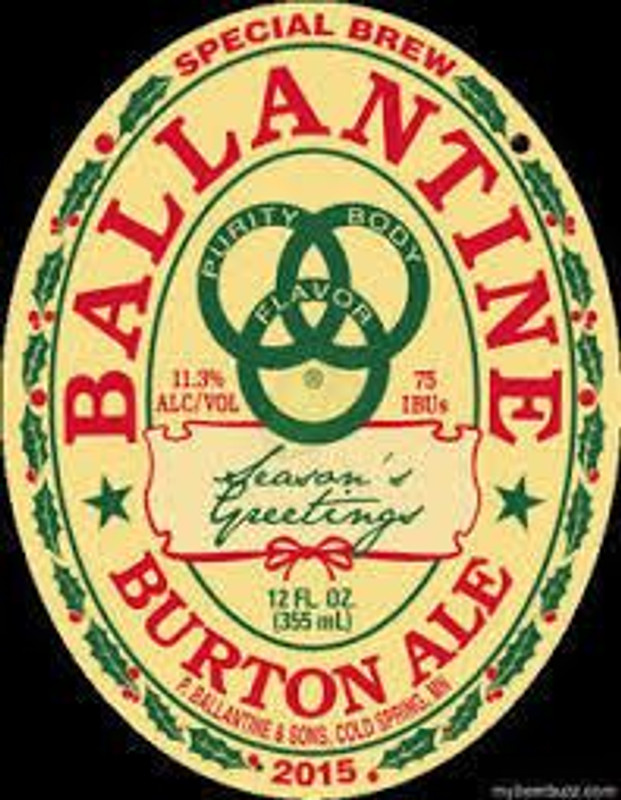 ballantine burbon ale LOGO BEER STICKER