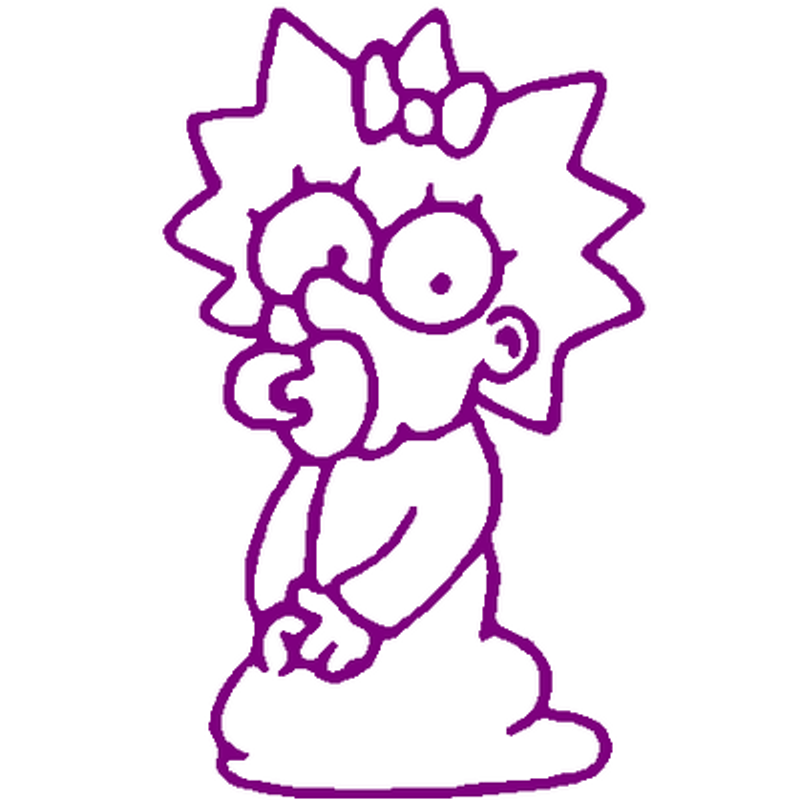 Maggie Simpson decal 796