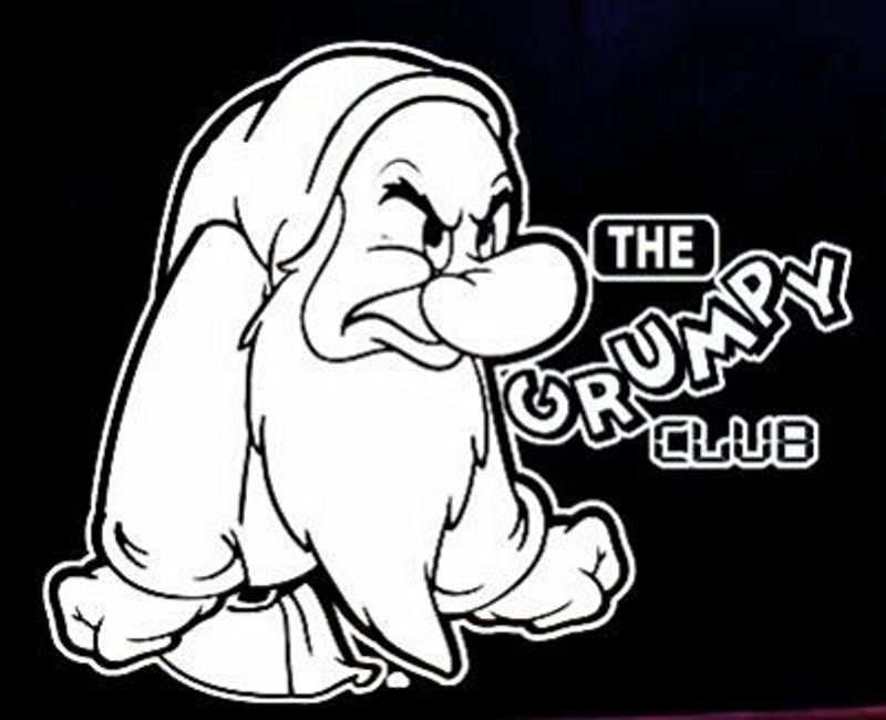 Grumpy Club Decal Sticker