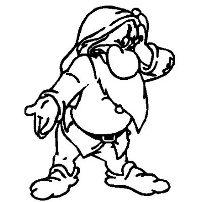 Grumpy vinyl sticker 800