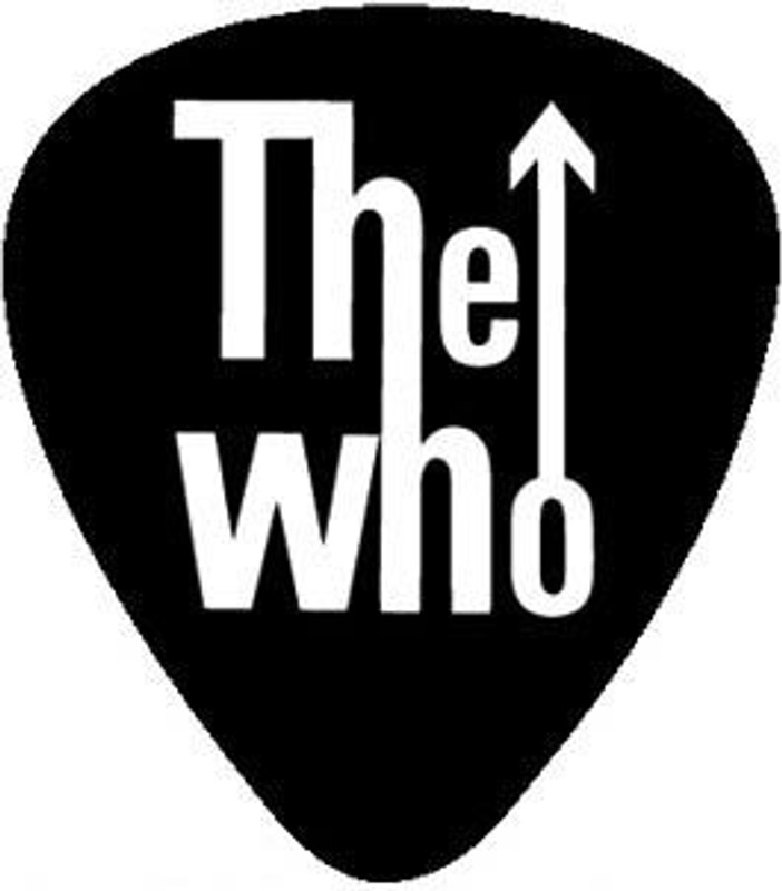 the WHO band guitar pick decal
