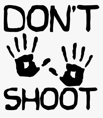 HANDS UP dont shoot BUMPER STICKER