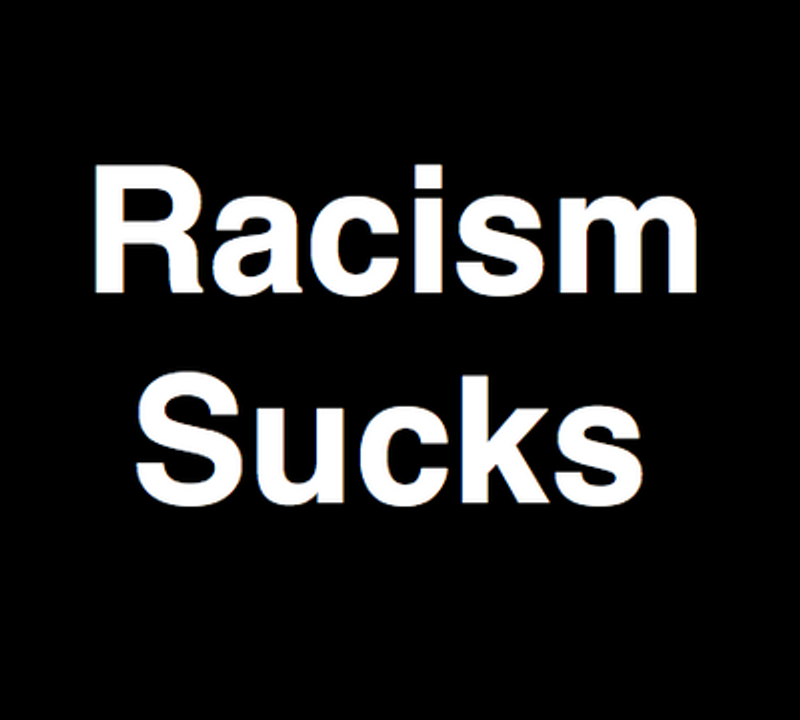 racism sucks diecut decal