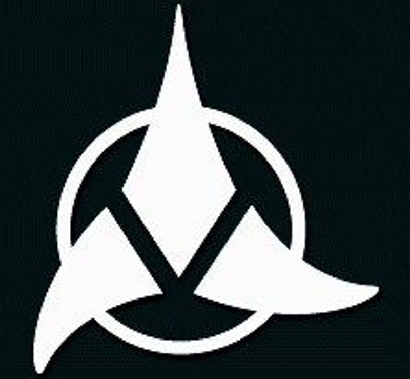 Klingon Logo Diecut Vinyl Decal