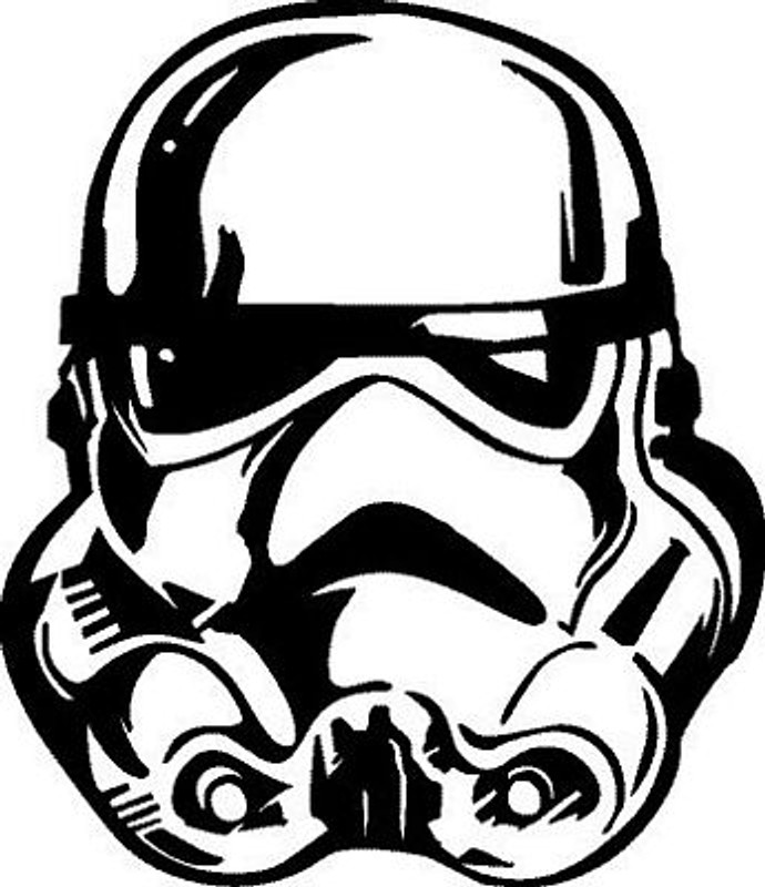 Star Wars Storm Trooper 2 Diecut Decal