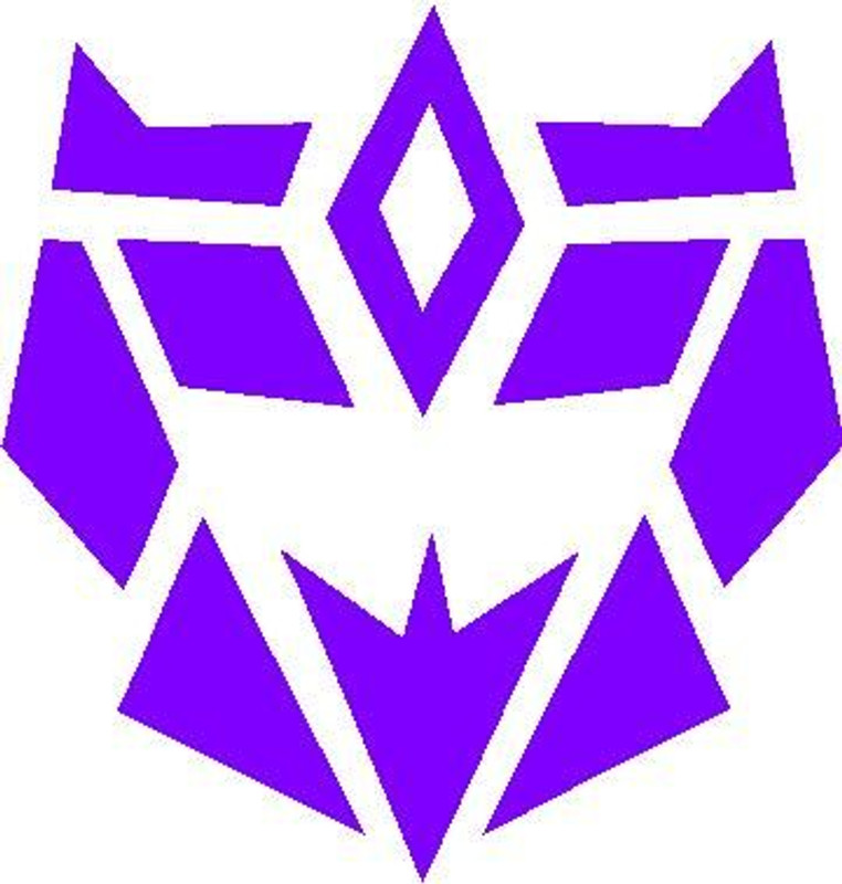 Decepticon 3 Transformer Decal 1456