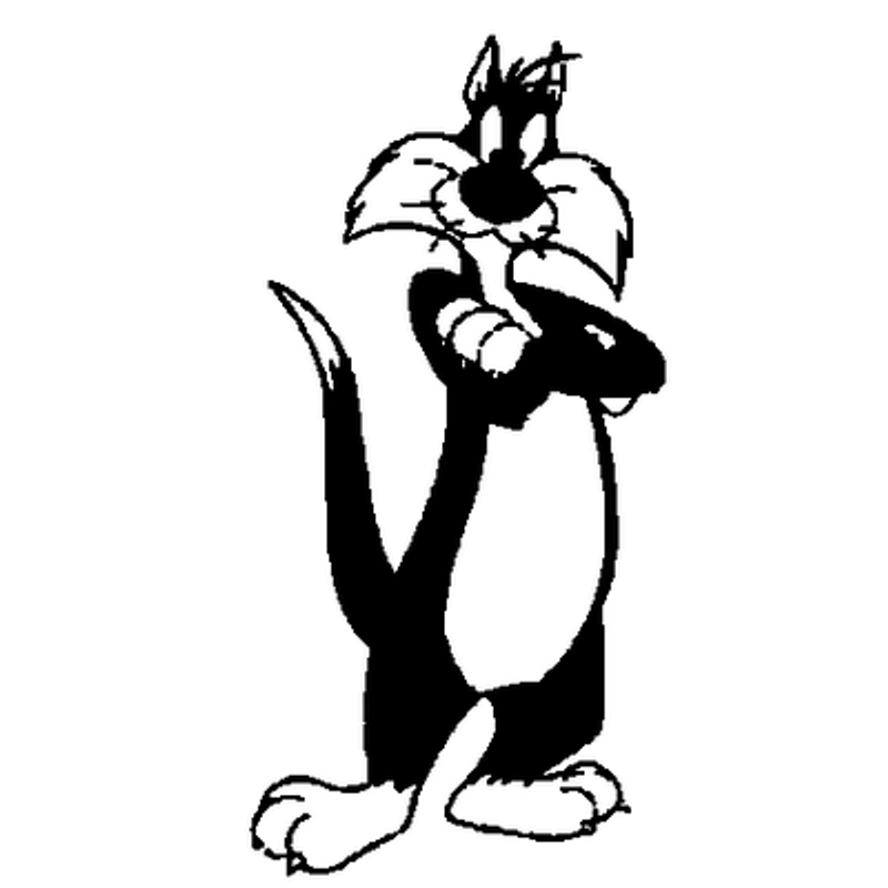 Slyvester vinyl decal 593