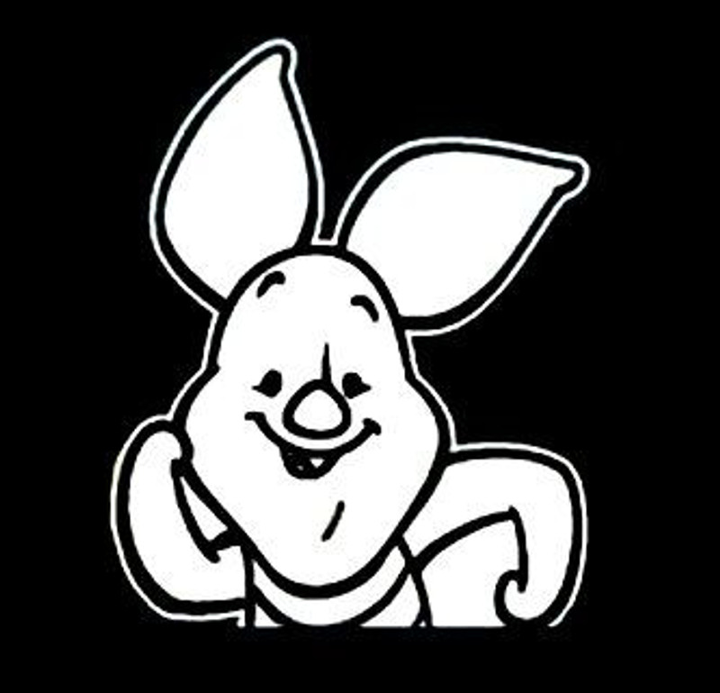 Piglet Waving Decal Sticker