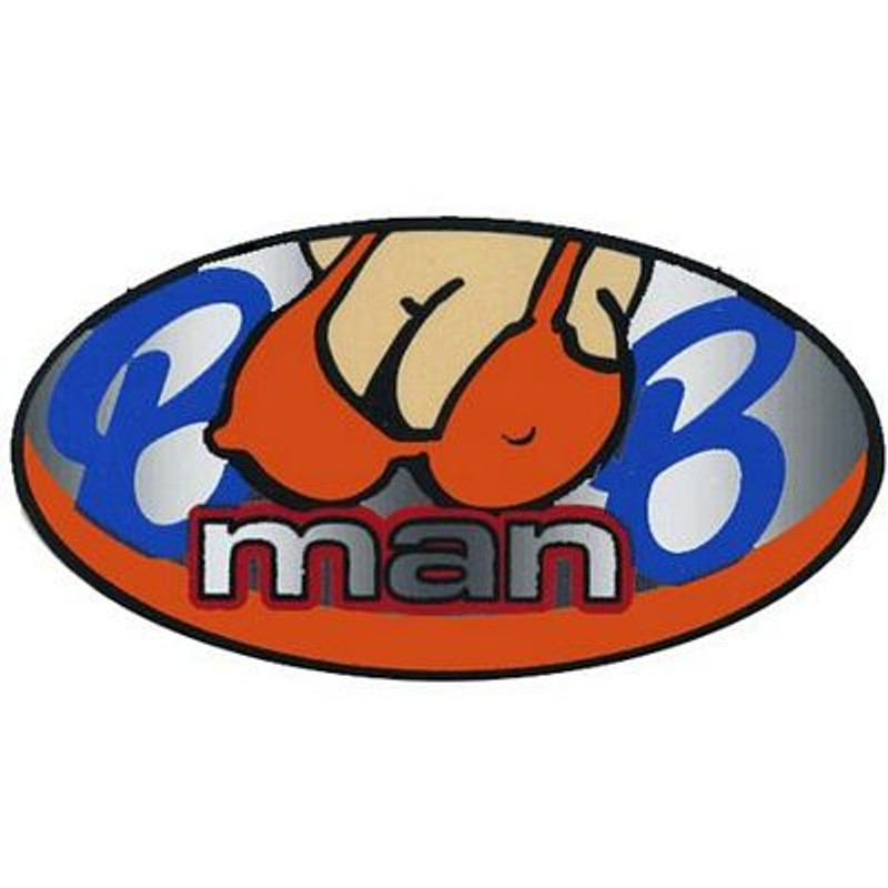 Boob Man Decal 19a