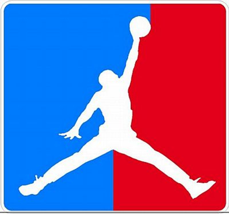 Jumpman Logo Color Sticker for Guys