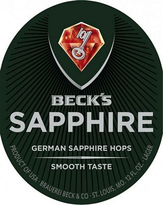 Becks Sapphire Lable Decal