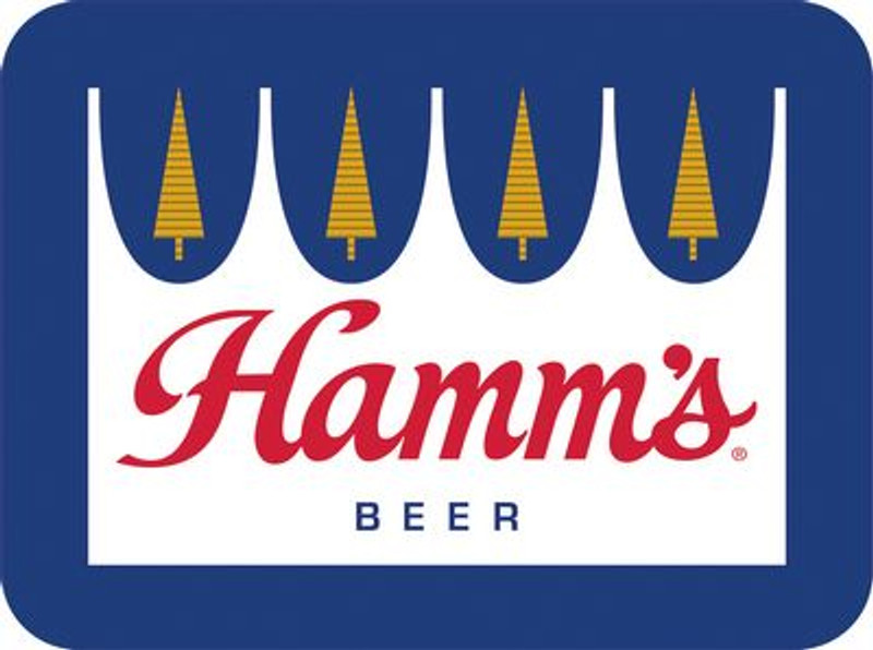 Hamms beer logo original sticker