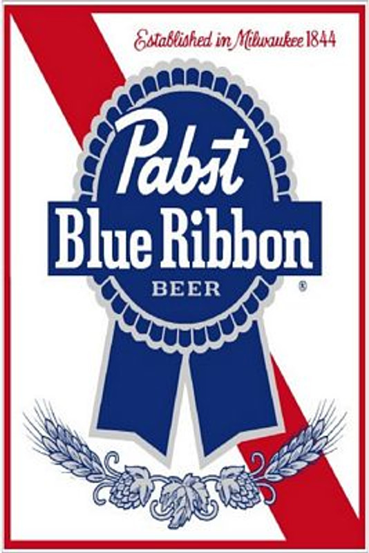 PBR Beer Label Verticle Decal Sticker