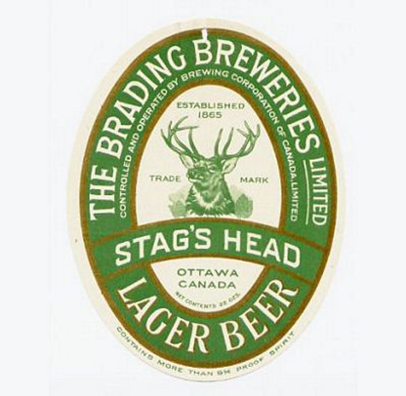 S Head Beer Label Sticker