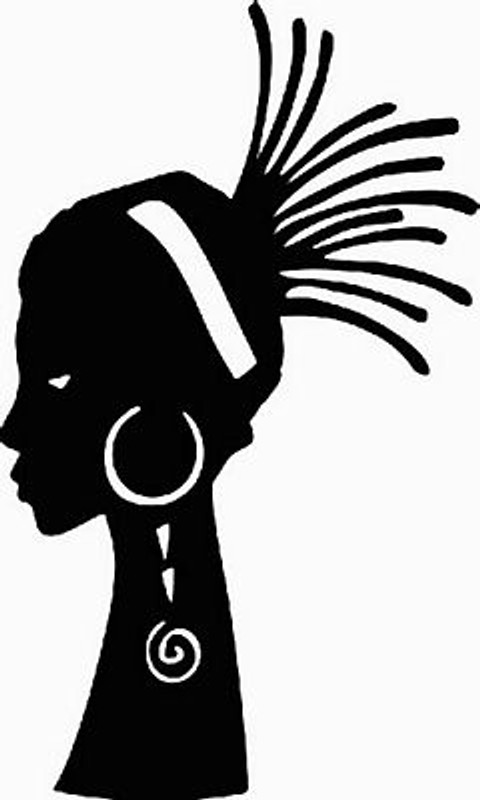 African Faces Africa Decal 28
