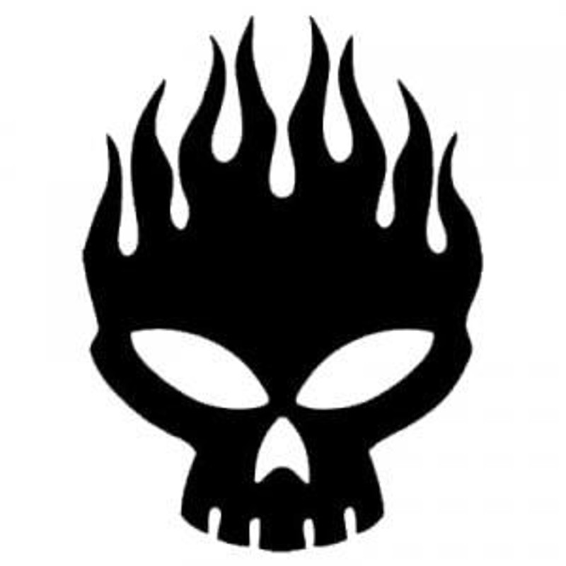 Skull Flame Offspring Evil Alien Logo