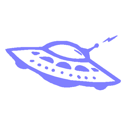 Spaceship vinyl decal 02f