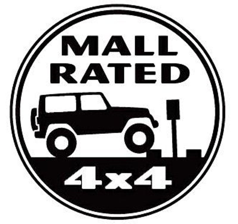mall rated 4X4 DECAL