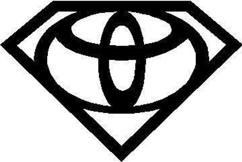 toyota superman diamond decal