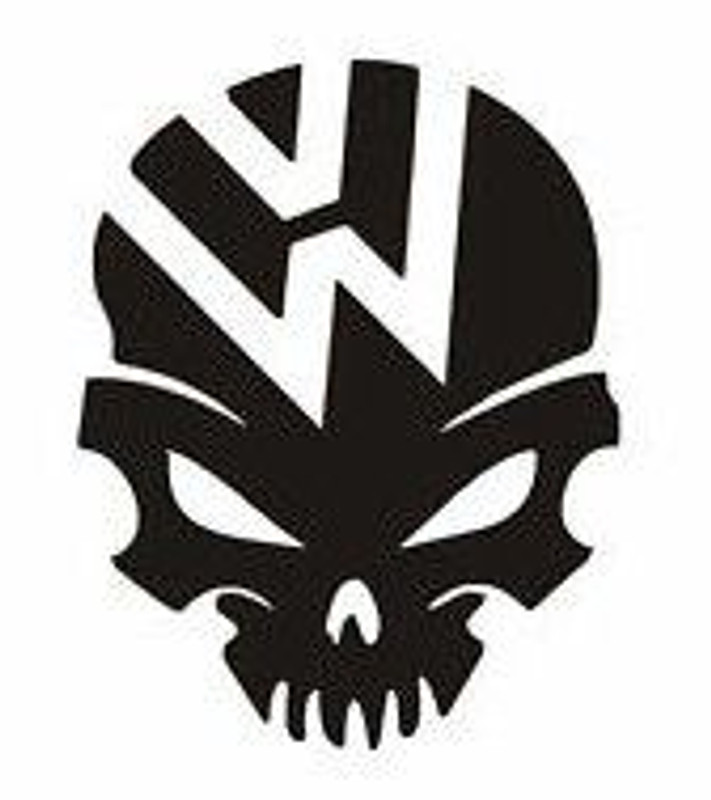 Vw Skull Decal