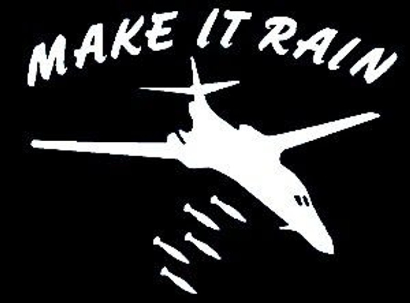 Airforce MAke it Rain Decal