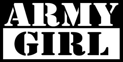 Army Girl Sticker